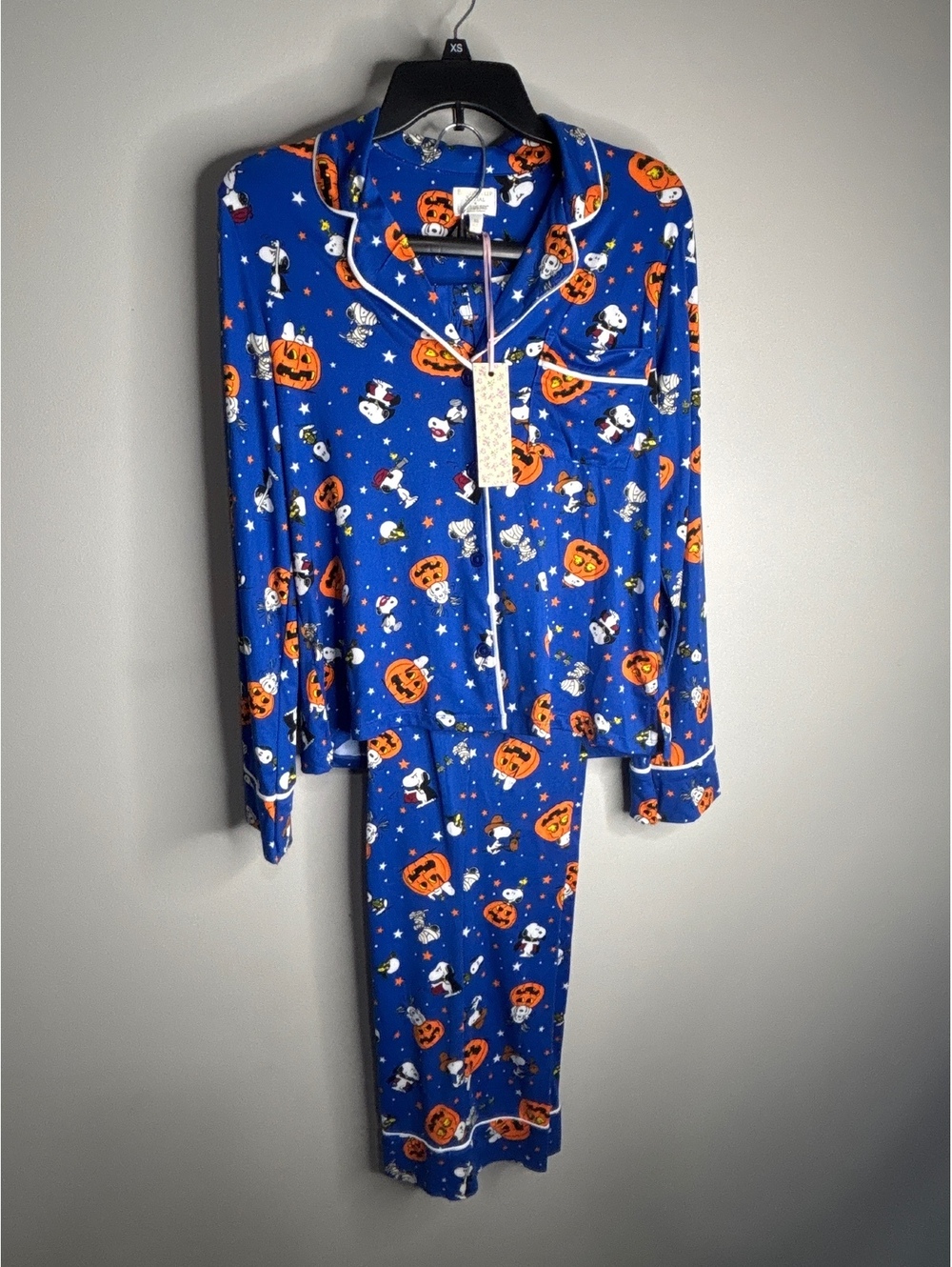 Blue Sheep Halloween Snoopy Pajama Set XS